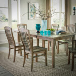 Blair Chair, Maple Wood & 400 Belair Stain. Concave Top Table with one 18" Leaf, Waterfall Edge, Royal Concord Leg, Maple Wood & 400 Belair Stain. mavin chairs blair beauty 2