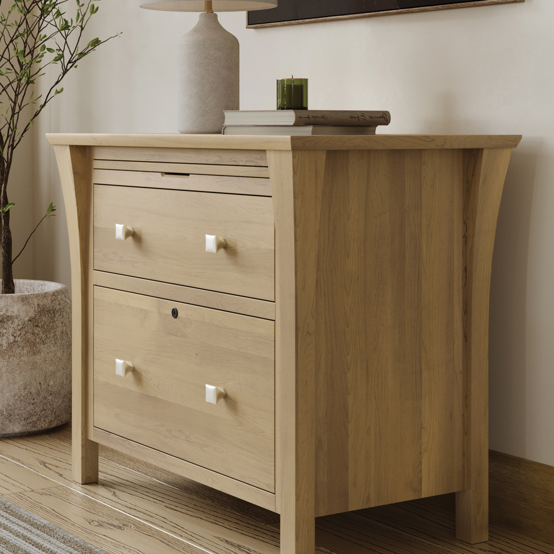 Marco Lateral File Cabinet Maple & 410 Honey Stain HMO0470B