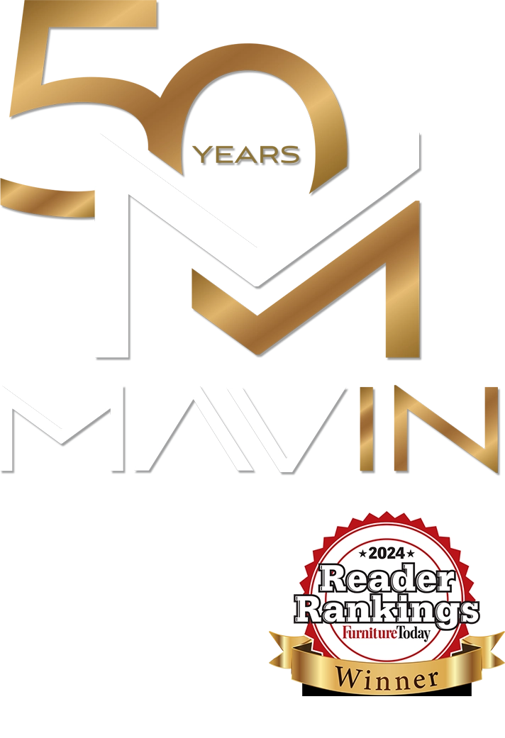 MAVIN furniture 50 years logo